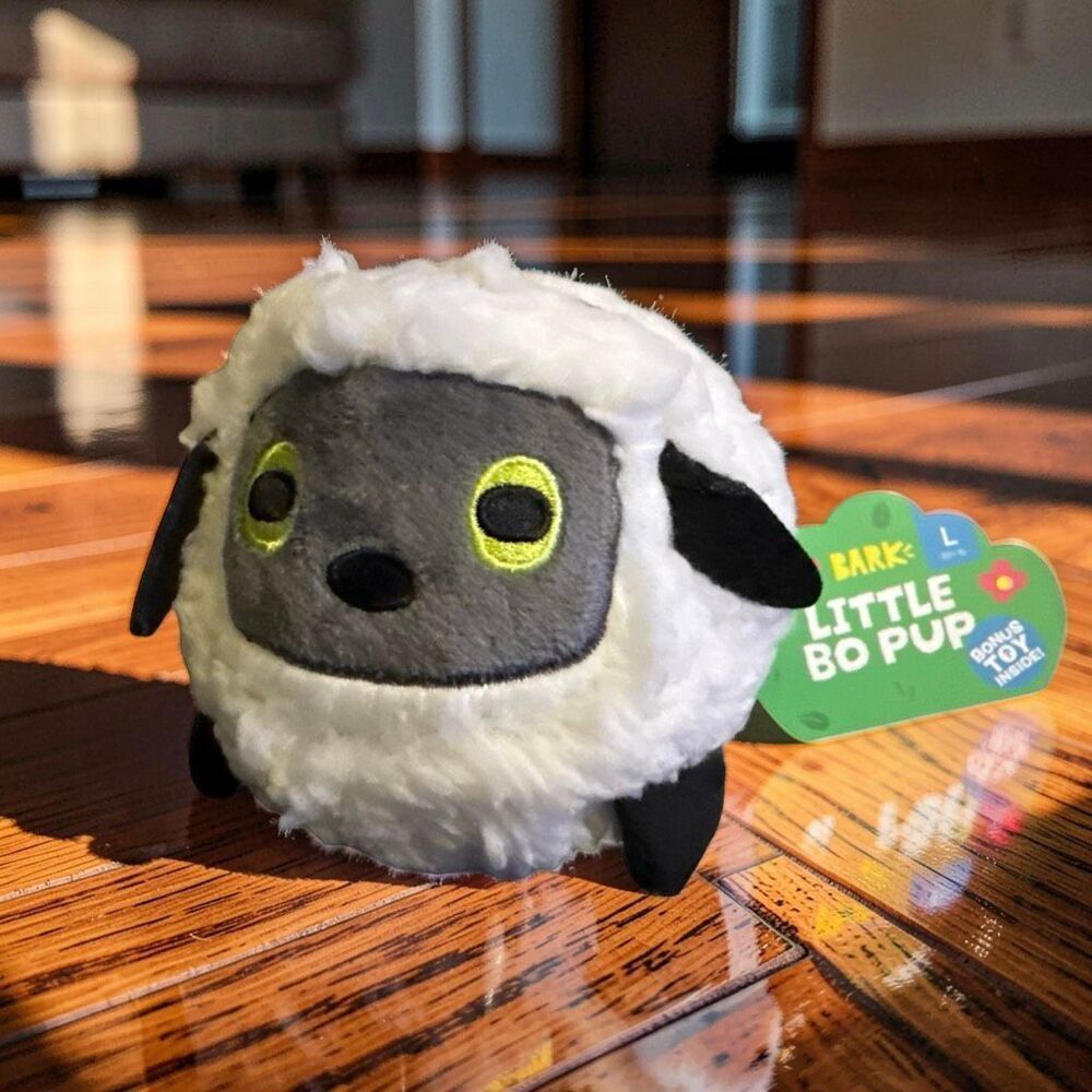 NEW Bark Box Little Bo Pup Super Chewer Durable Fetch 2-in-1 Dog Toy Size Large